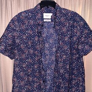 Goodfellow & Co Men's Blue Floral Shirt